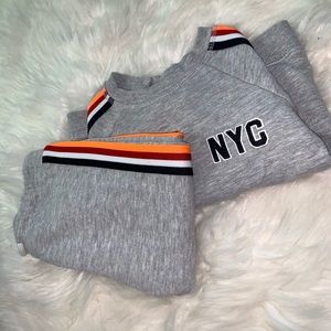 H&M 2 Piece Pant Set “NYC”
